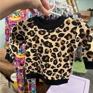 Leopard Print Baby Sweater